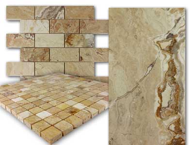tiles mosaics travertine